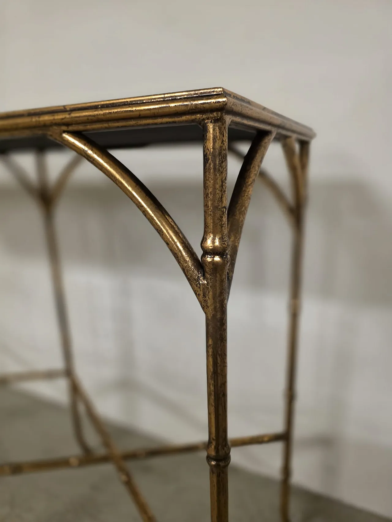 Hollywood Regency console designed by Maison Jansen, 80s 3