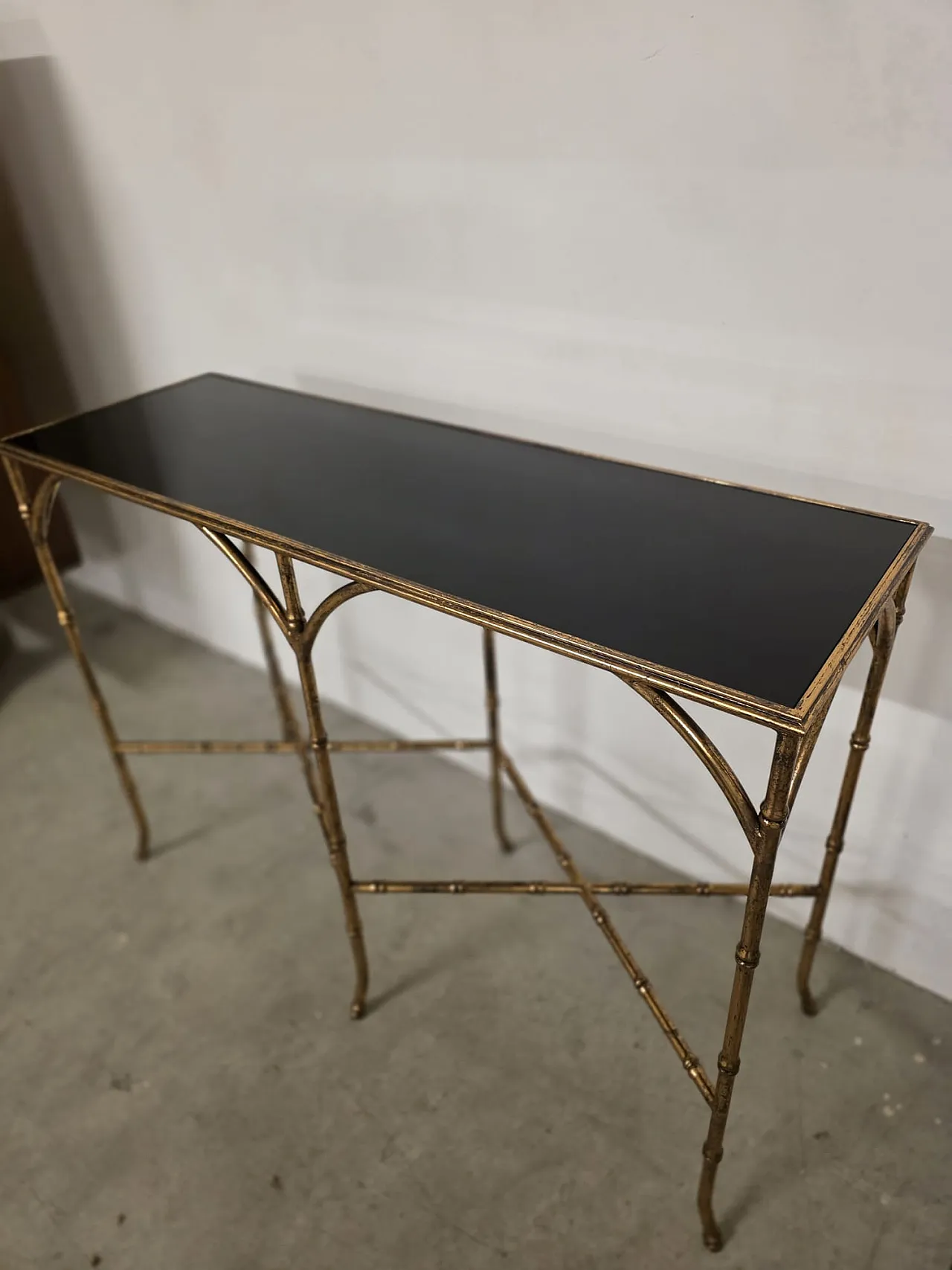 Hollywood Regency console designed by Maison Jansen, 80s 5