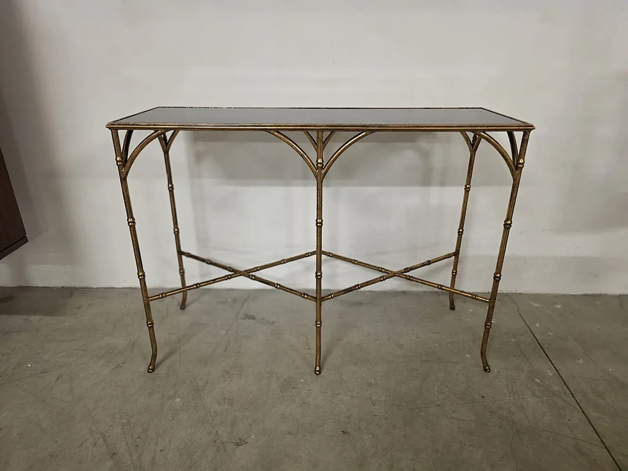 Hollywood Regency console designed by Maison Jansen, 80s 7