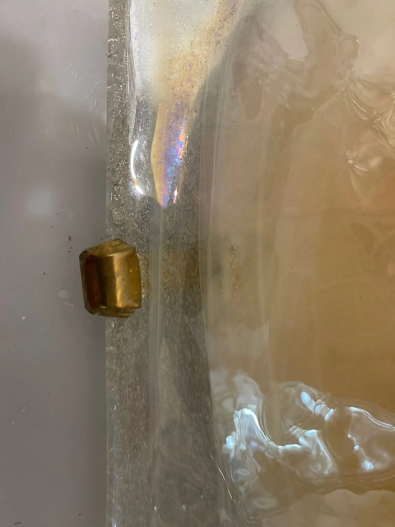 Pair of Murano glass recessed lamps, 1980s 4