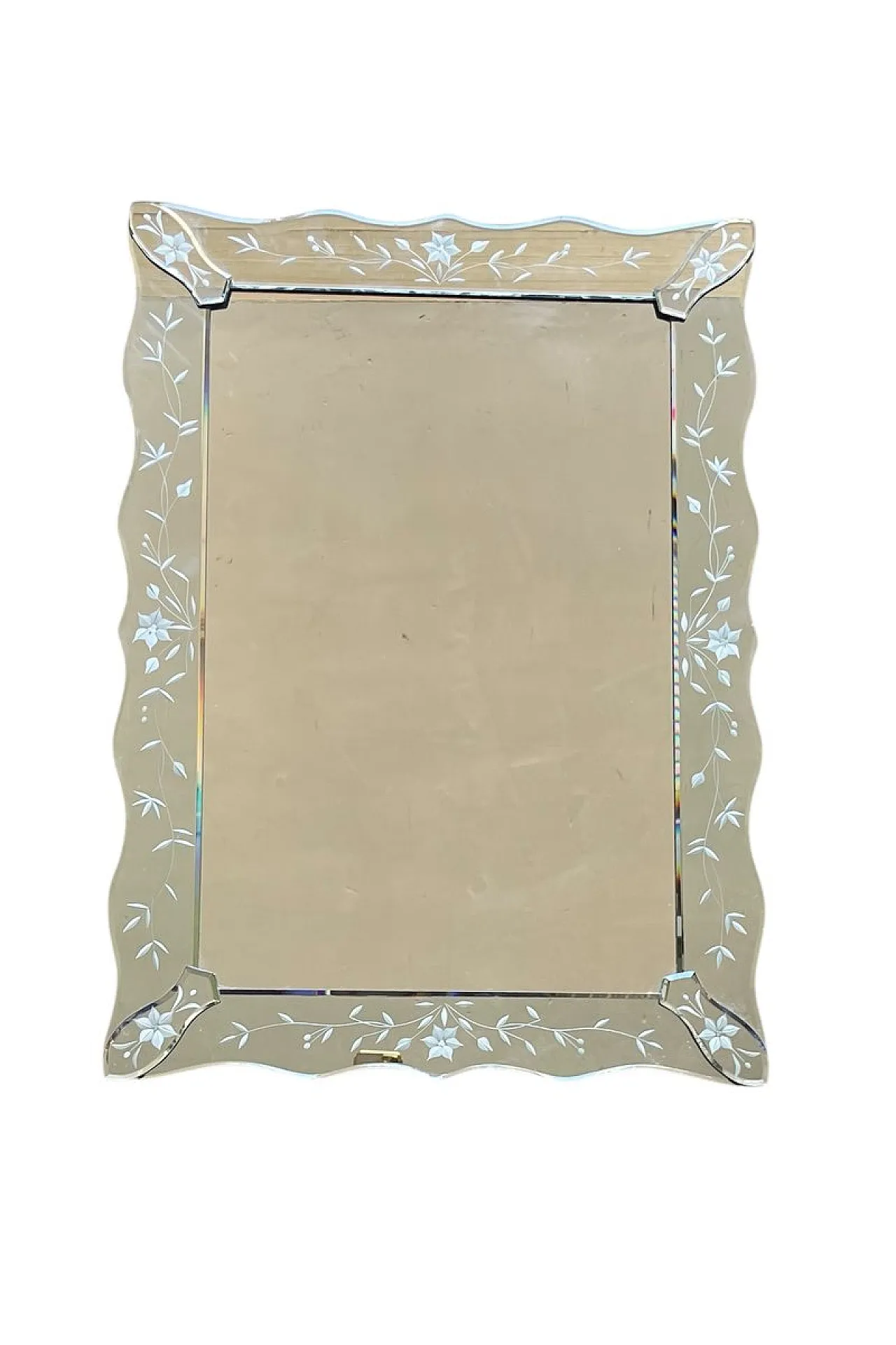 Engraved Venetian mirror, Italy, 1960s 1