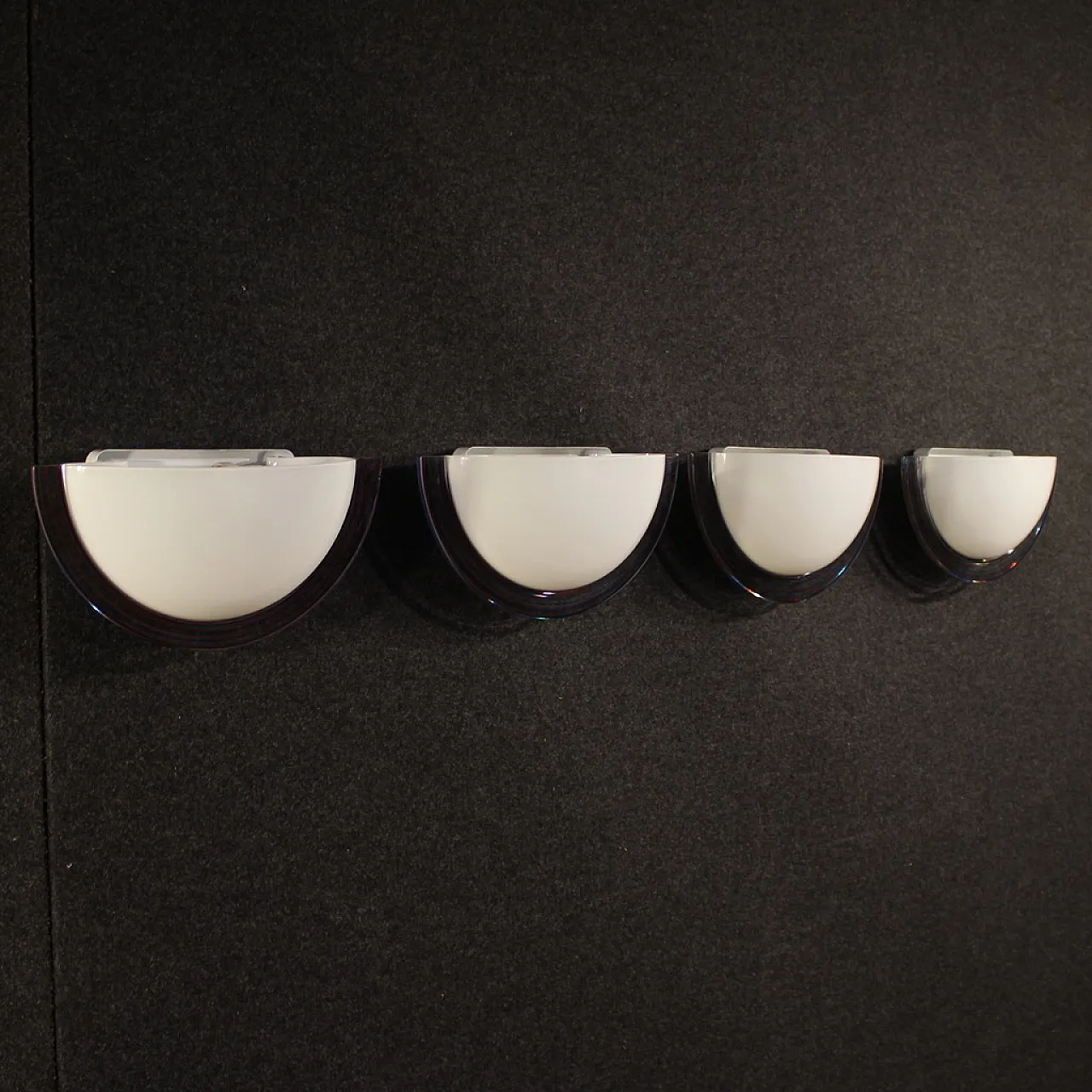 Pair of Italian sconces, 70s 2