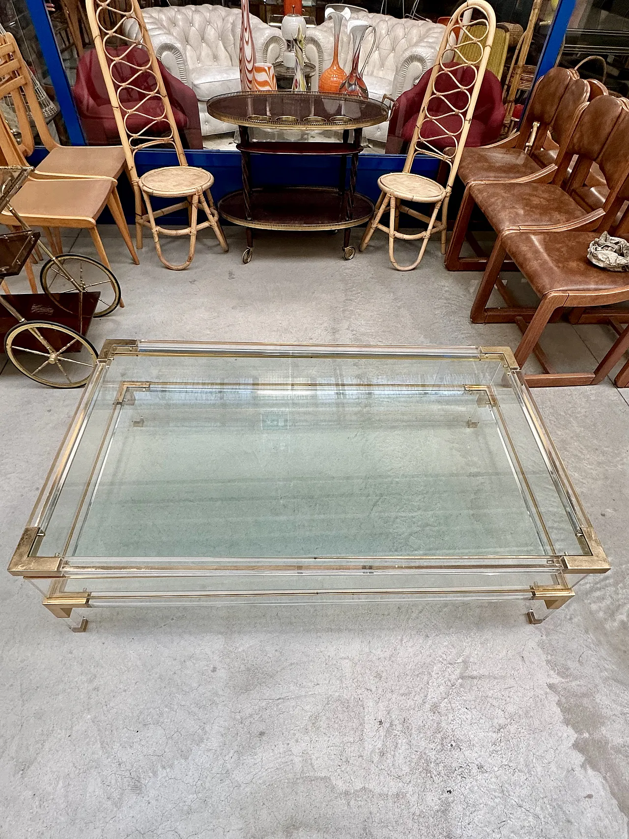 Coffee Table “Maison Jansen Paris” with sliding top, 1970s 3