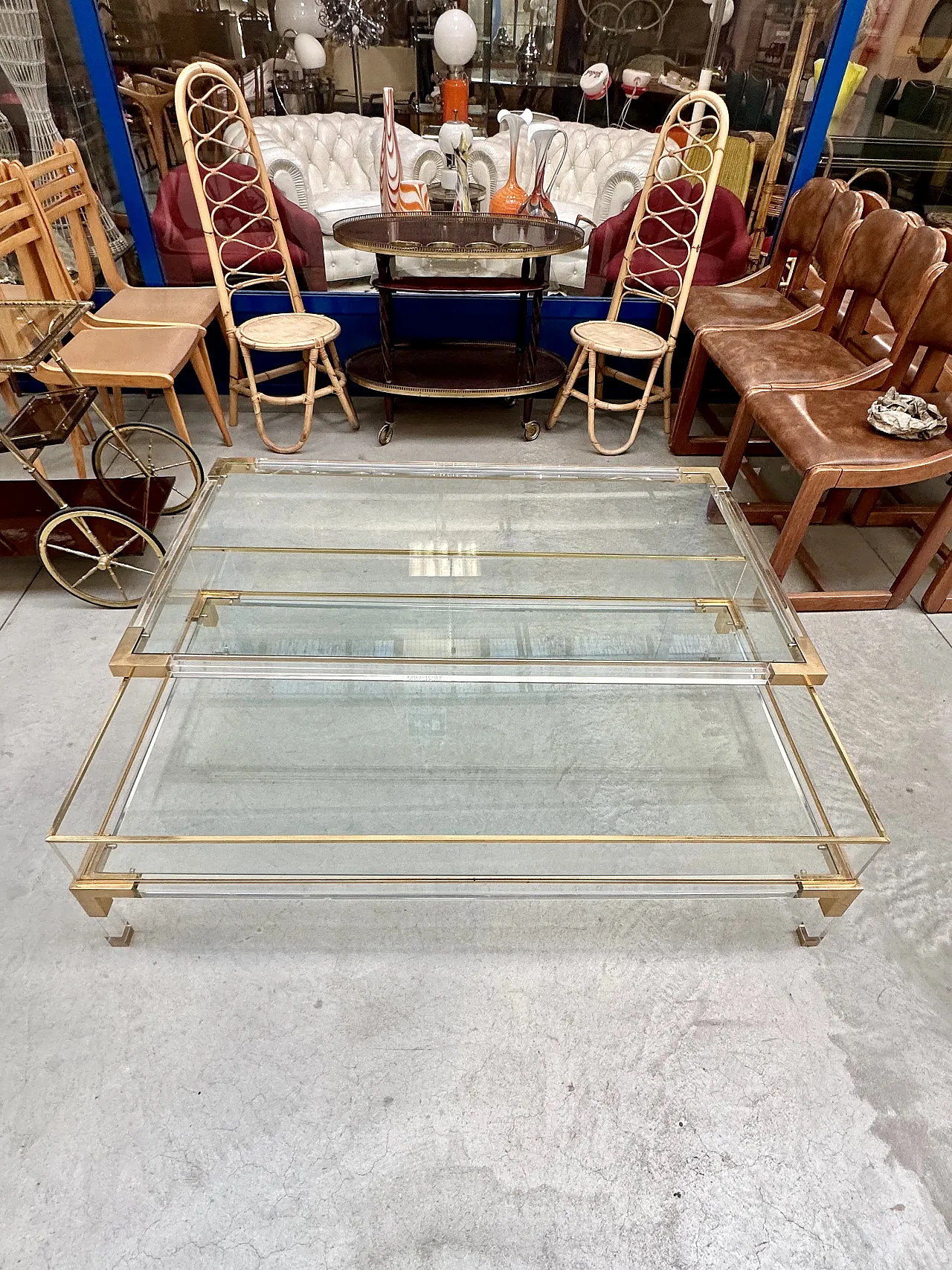 Coffee Table “Maison Jansen Paris” with sliding top, 1970s 4