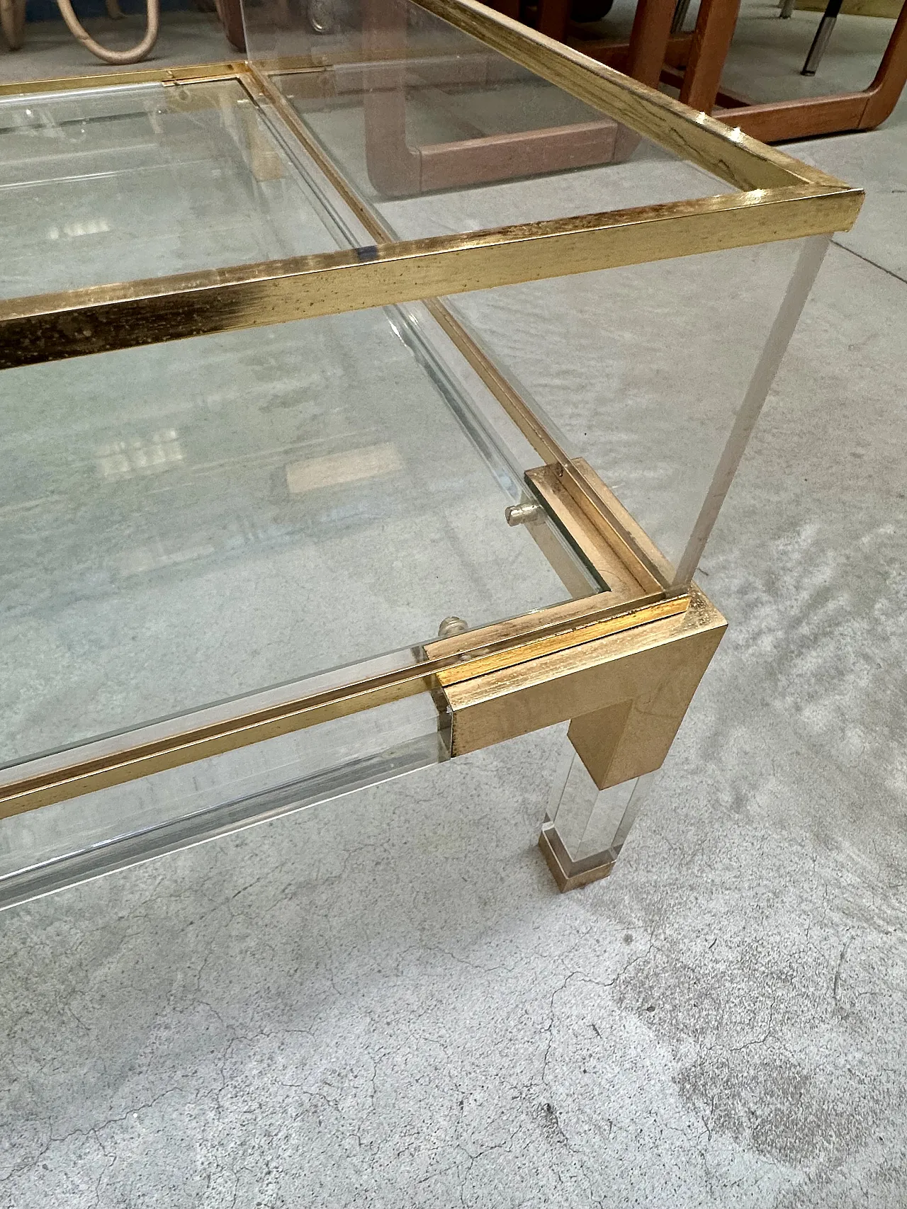 Coffee Table “Maison Jansen Paris” with sliding top, 1970s 8