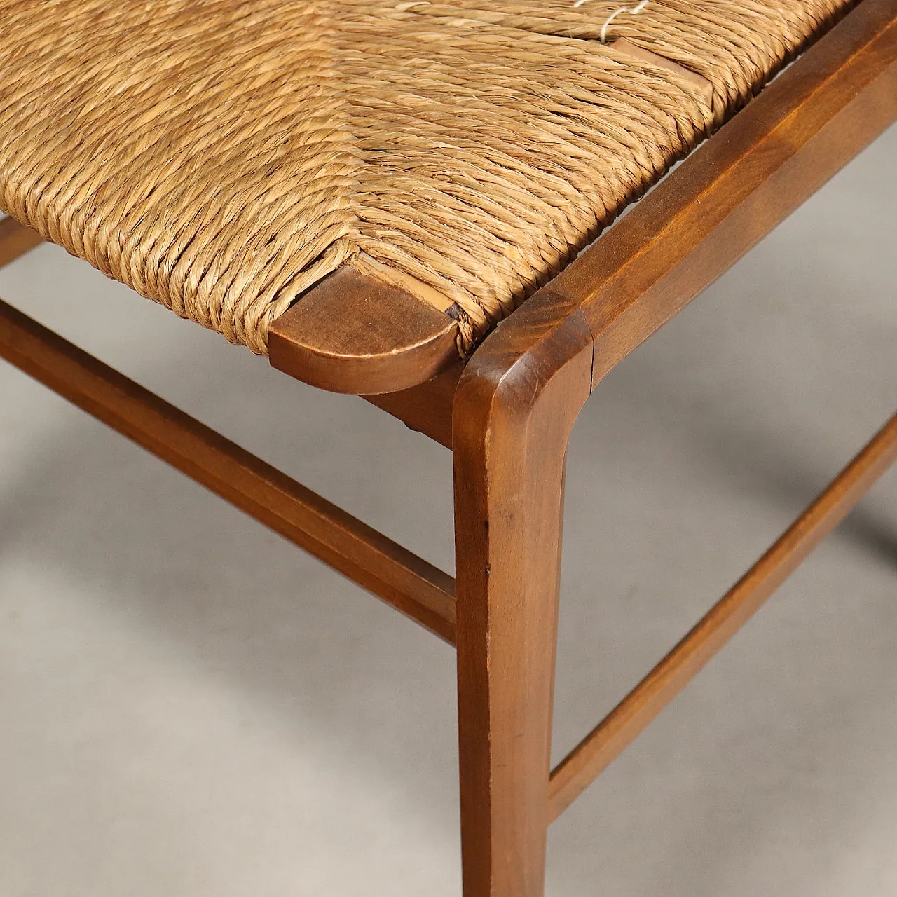 Pair of chairs in wood, 1950s 5