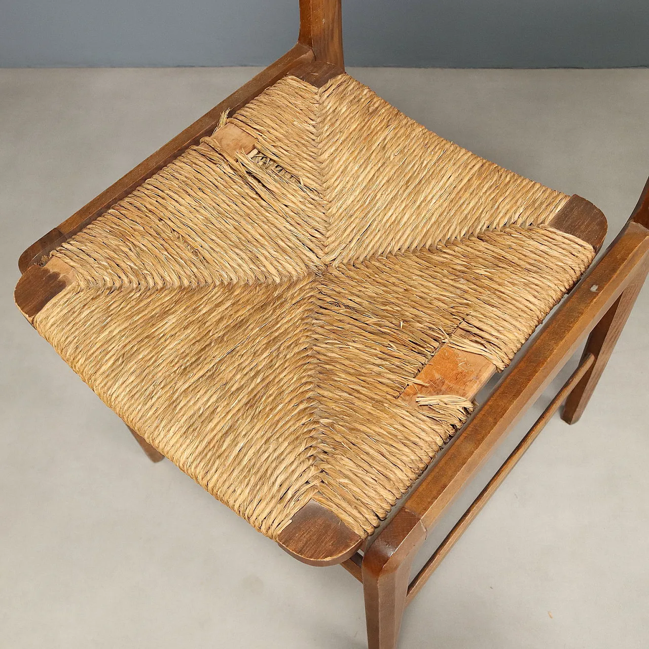 Pair of chairs in wood, 1950s 7