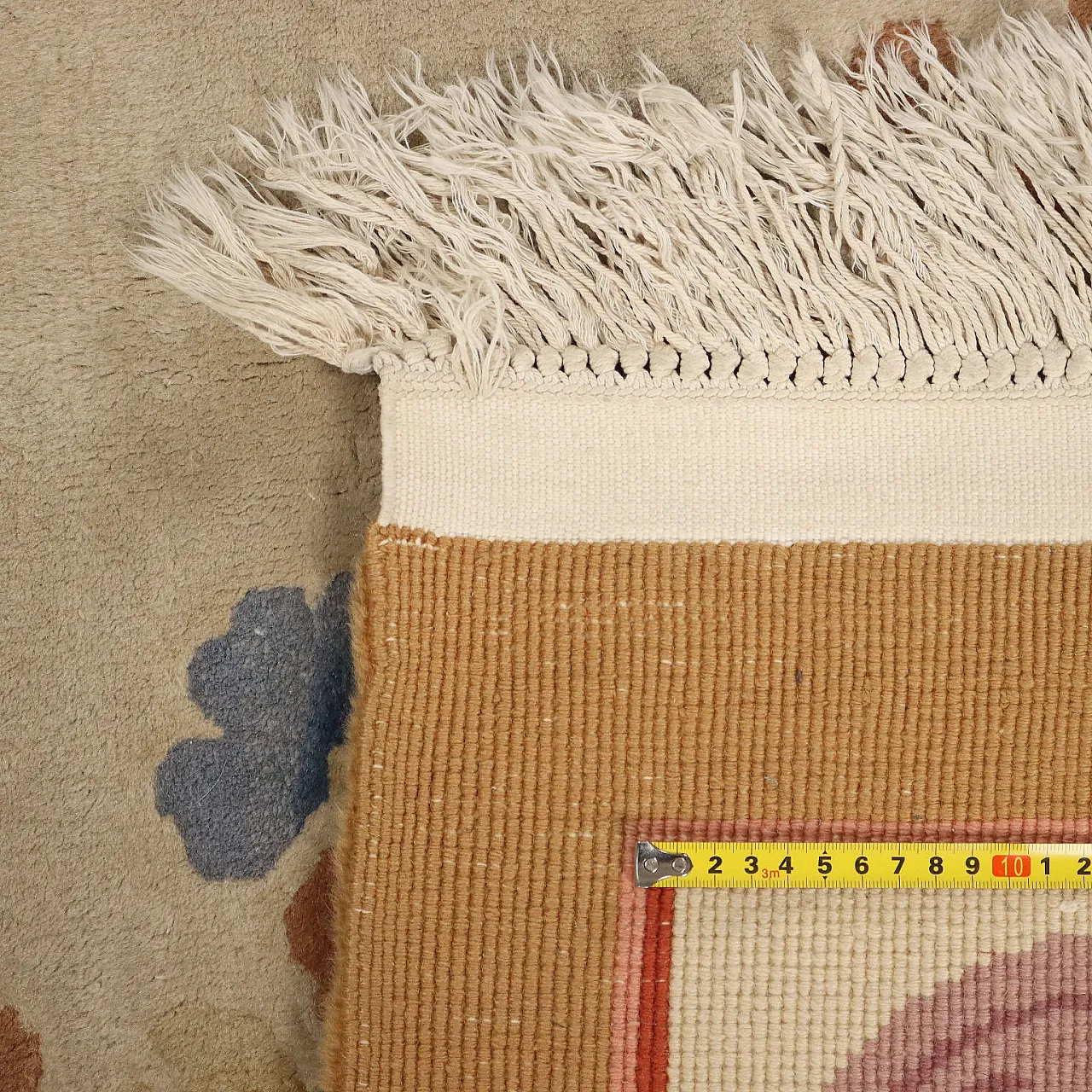 Peking carpet in cotton and wool, large knot, handmade, 20th century 8