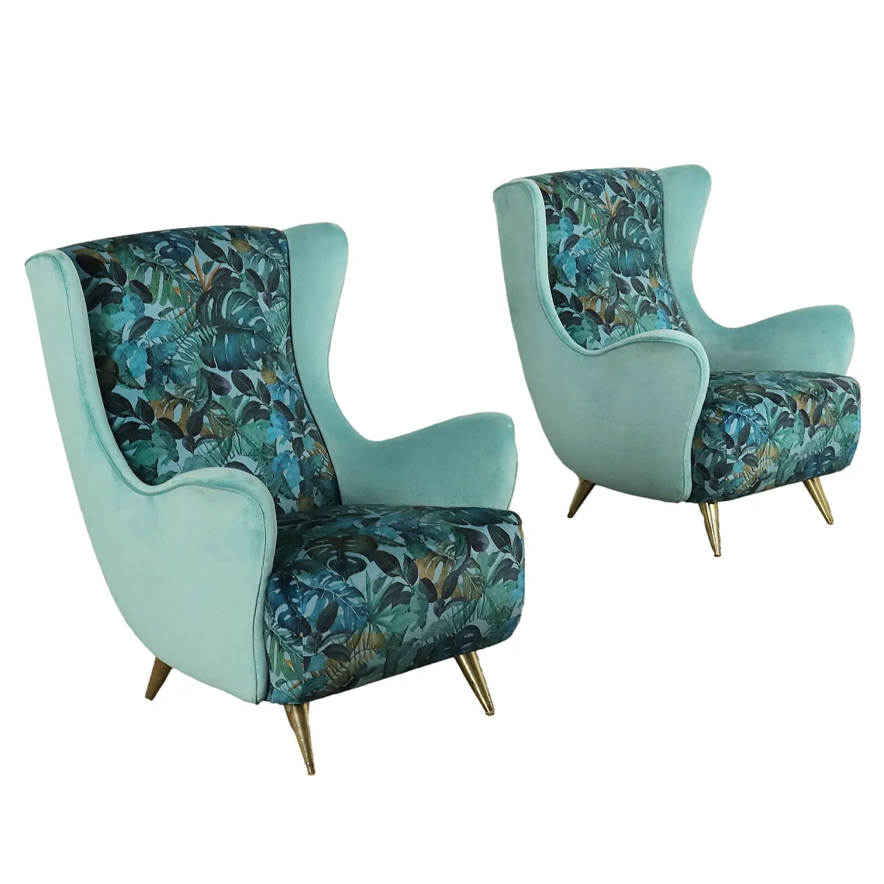 Pair of Jungle Collection armchairs, 1950s 1