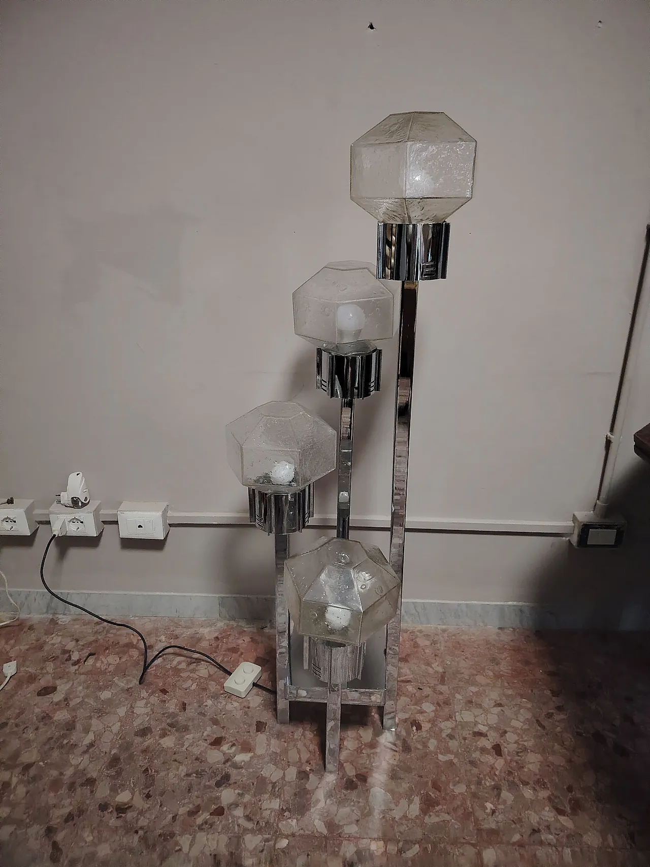 Floor lamp Gaetano Sciolari style, 70s 5