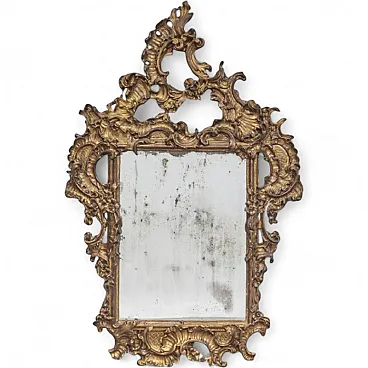 Spectacular large plaster mirror, 19th century