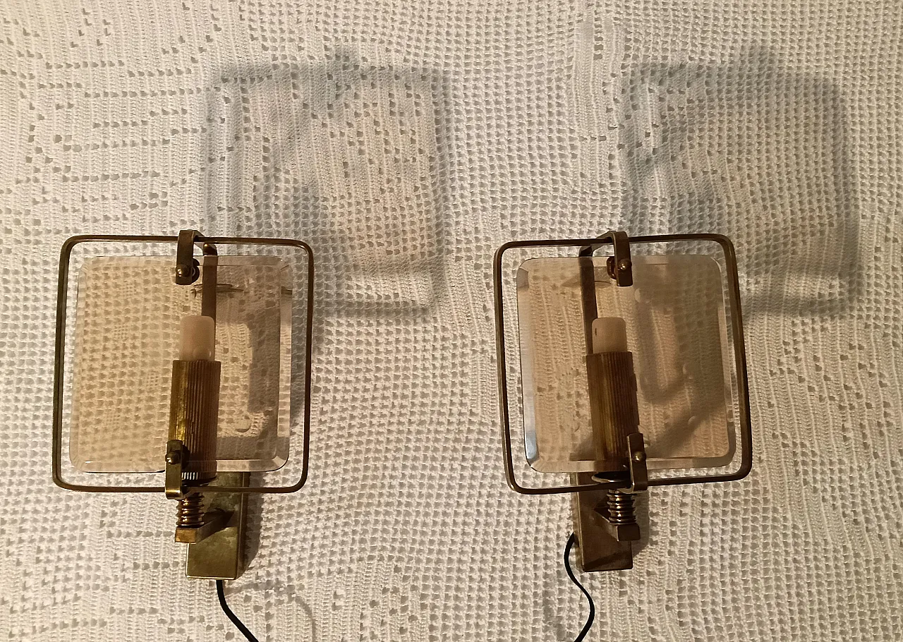 Coppia appliques, anni '60 6