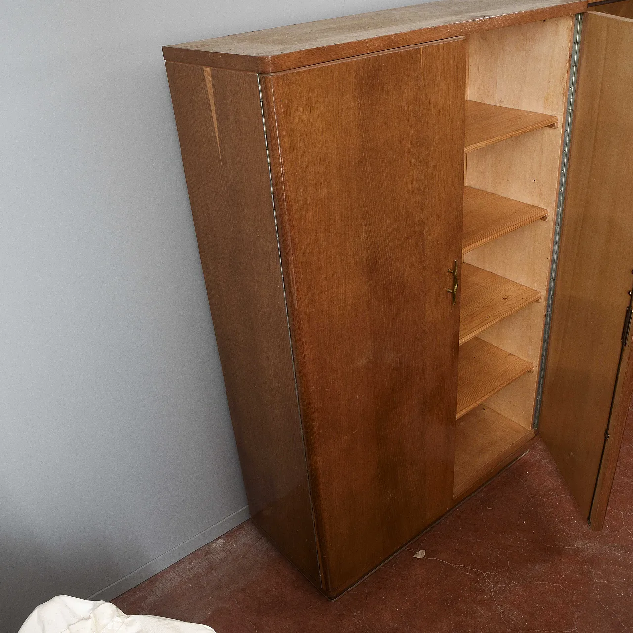 Credenza da ufficio in legno, anni '40 3