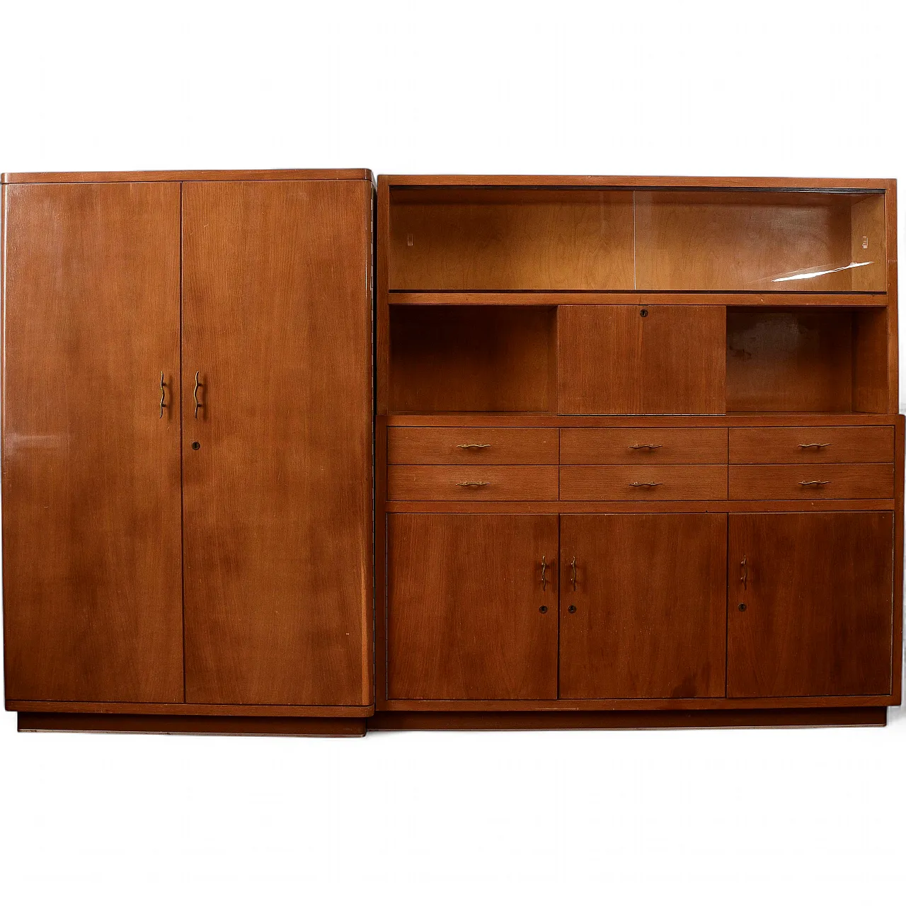 Credenza da ufficio in legno, anni '40 8
