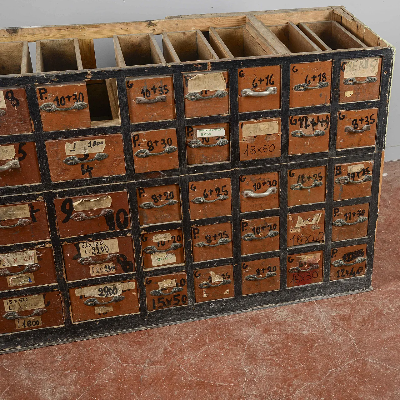 Cassettiera da laboratorio di falegnameria, '900 2