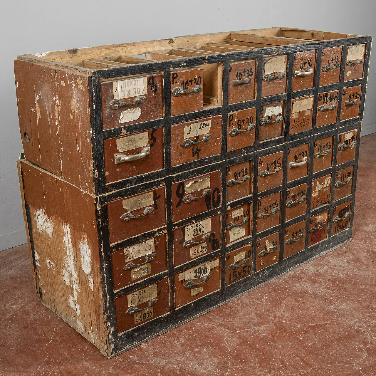 Cassettiera da laboratorio di falegnameria, '900 3