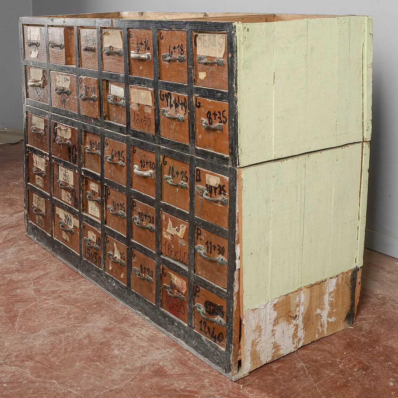 Cassettiera da laboratorio di falegnameria, '900 4