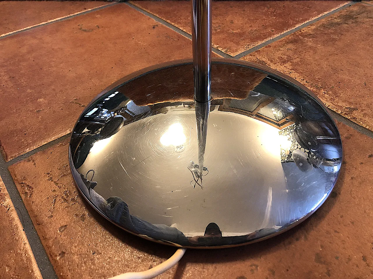 Piantana a due luci di Reggiani, anni '70 12