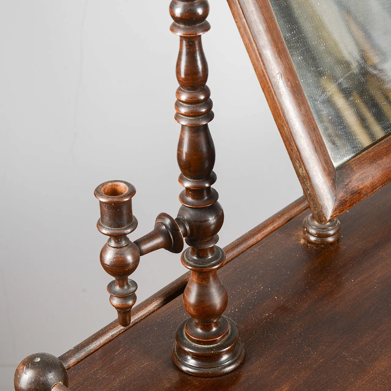 Dressing table with mirror and wooden frames, 20th century 5