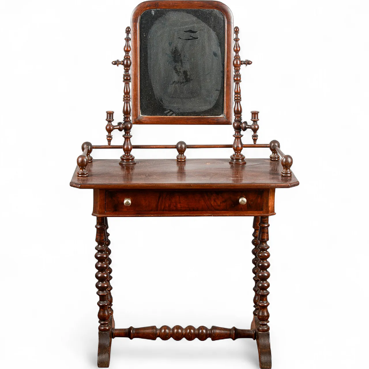 Dressing table with mirror and wooden frames, 20th century 9