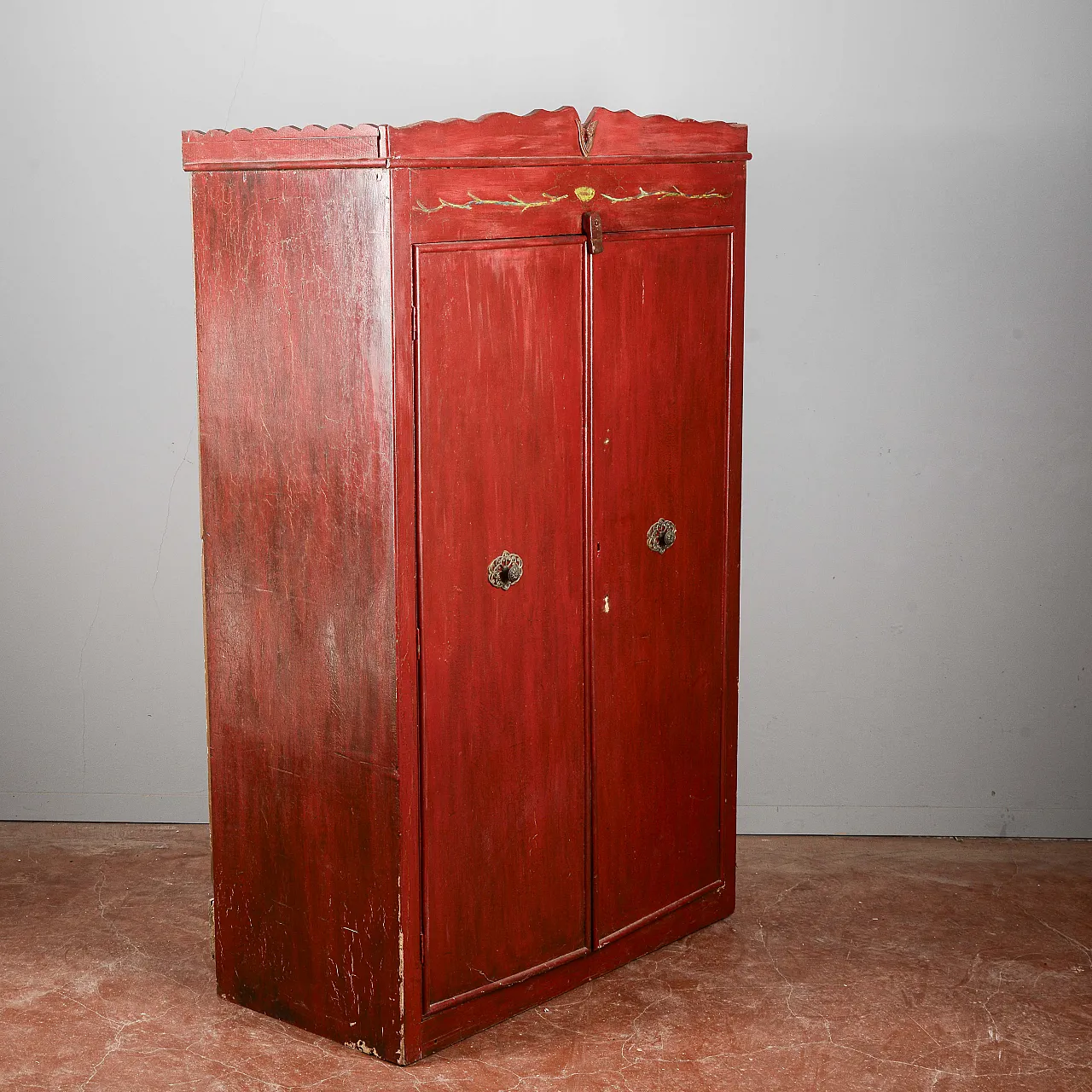 Lacquered wooden wardrobe, 20th century 4