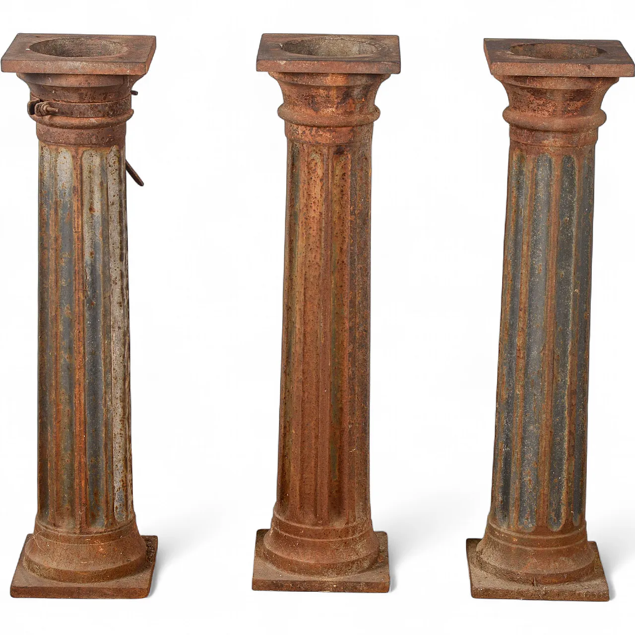 3 Cast iron columns, early 20th century 9