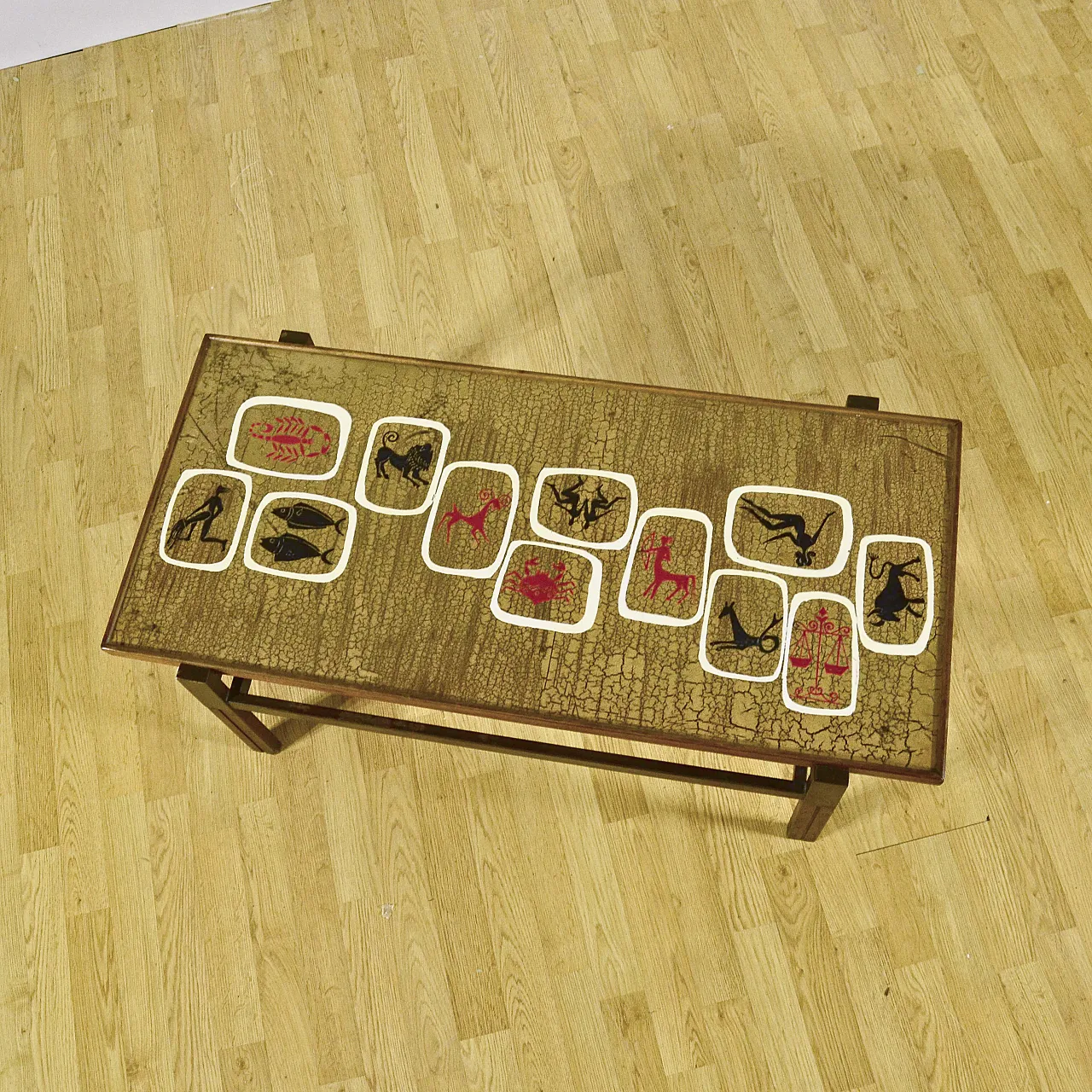 Zodiac signs table attributed to Vigna Nuova Florence, 1960s 3
