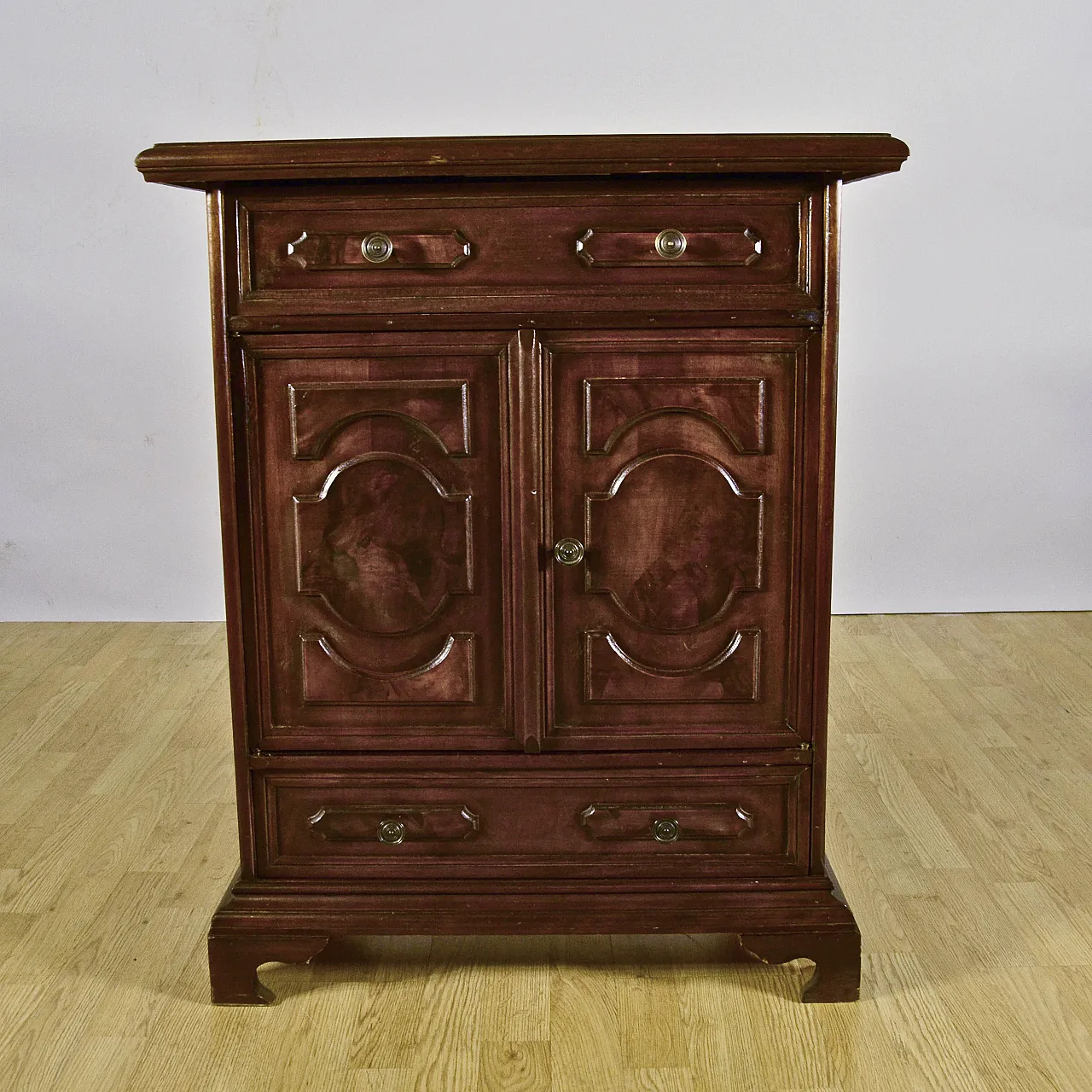 Credenza stile eclettico Luigi Filippo in legno, fine '800 1