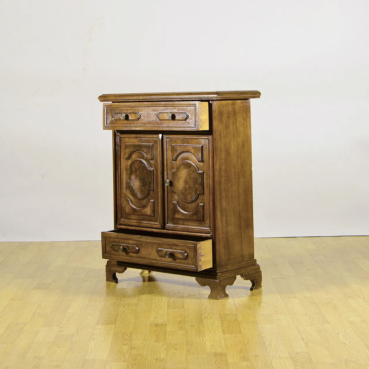Credenza stile eclettico Luigi Filippo in legno, fine '800 2