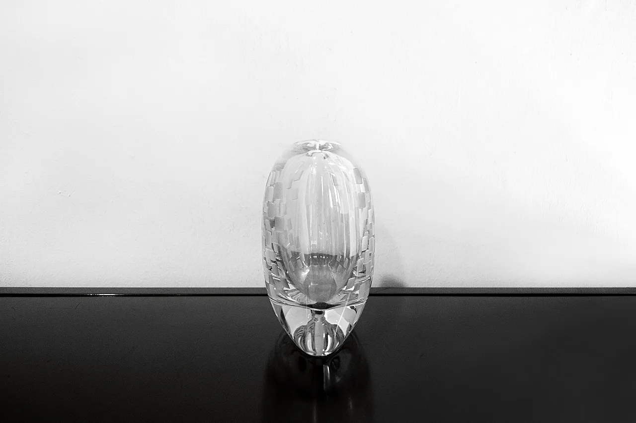 Crystal block vase by Rosenthal Studio, 1960s 2