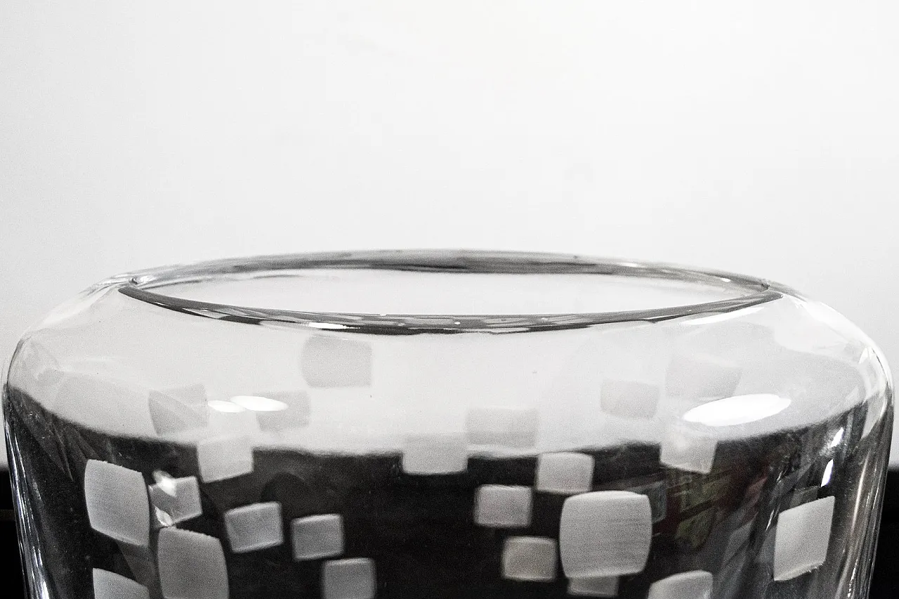 Crystal block vase by Rosenthal Studio, 1960s 3