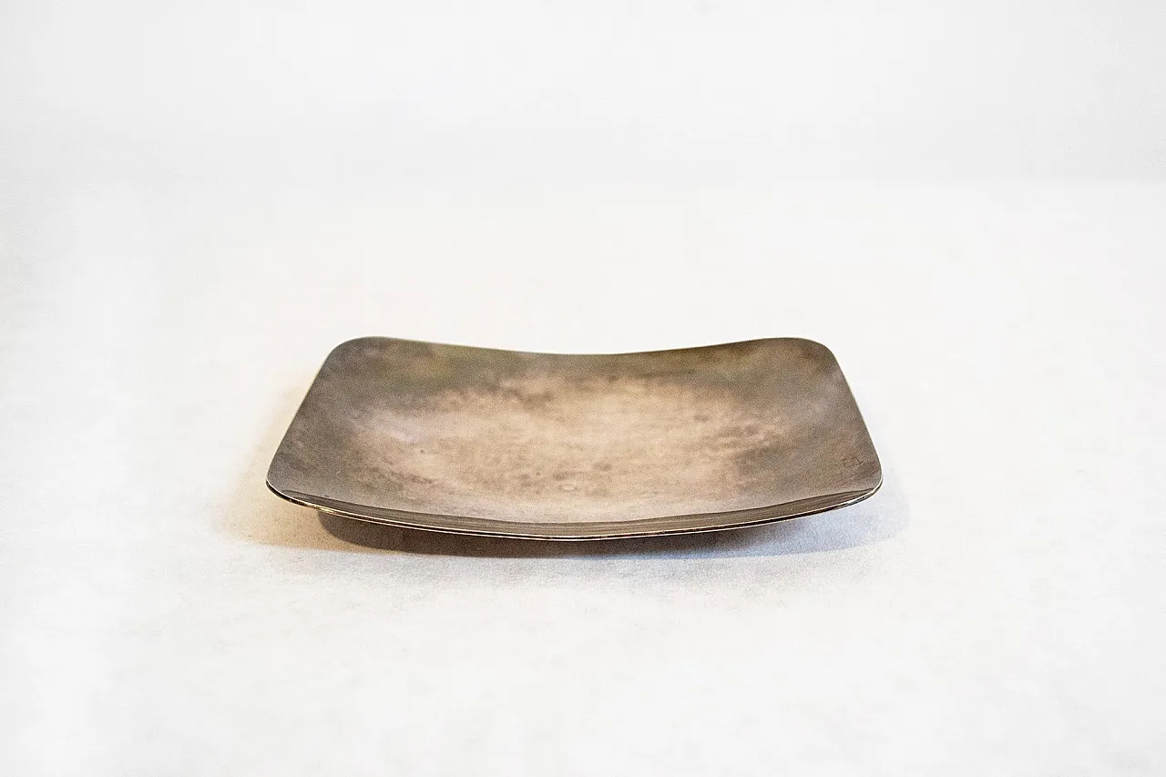 Svuota tasche Gallia in metallo argentato di Christofle, anni '50 1