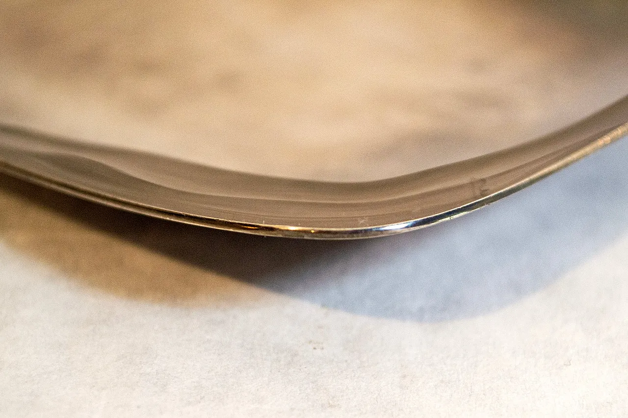 Svuota tasche Gallia in metallo argentato di Christofle, anni '50 3