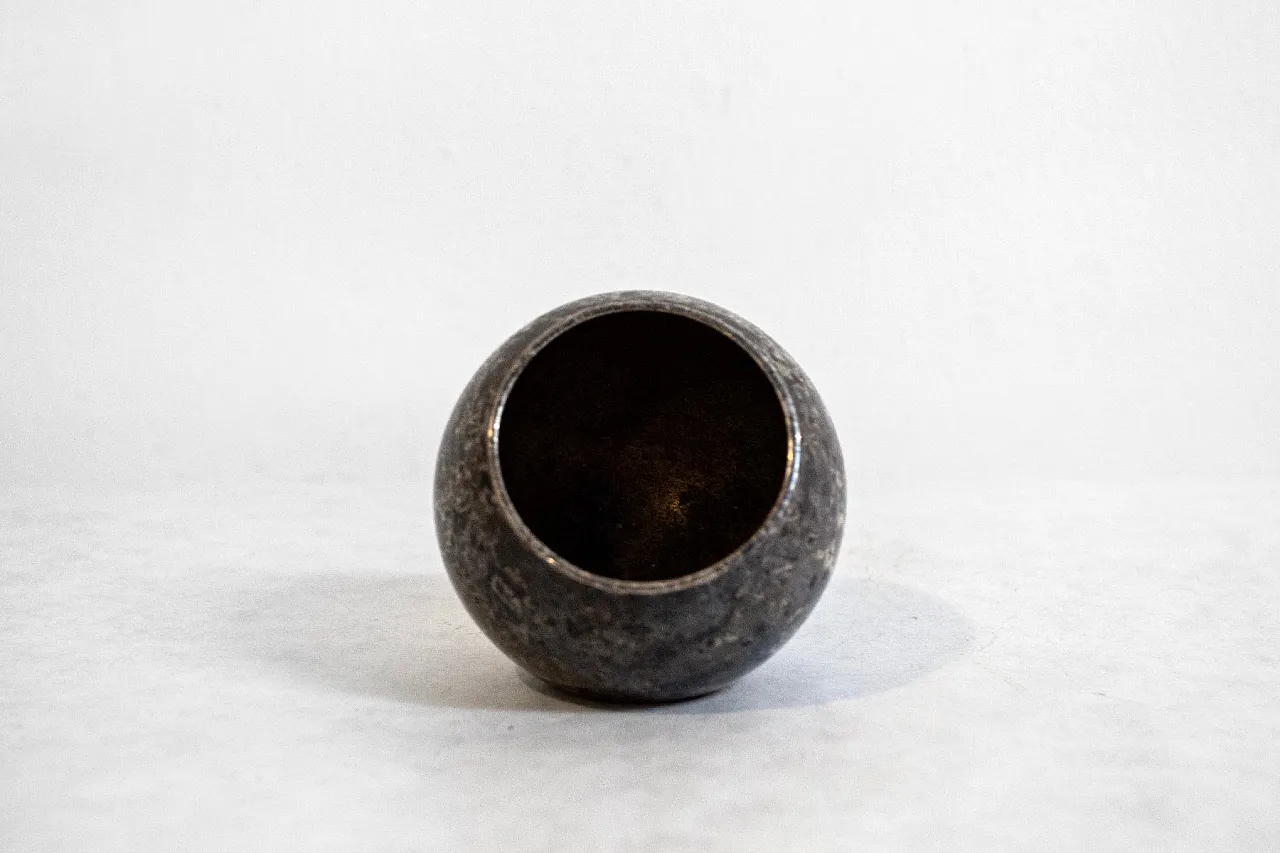 Silver-plated metal vase by L.Sabattini for Argenterie Sabattini, 1970 2