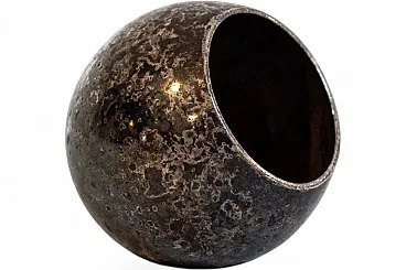 Silver-plated metal vase by L.Sabattini for Argenterie Sabattini, 1970