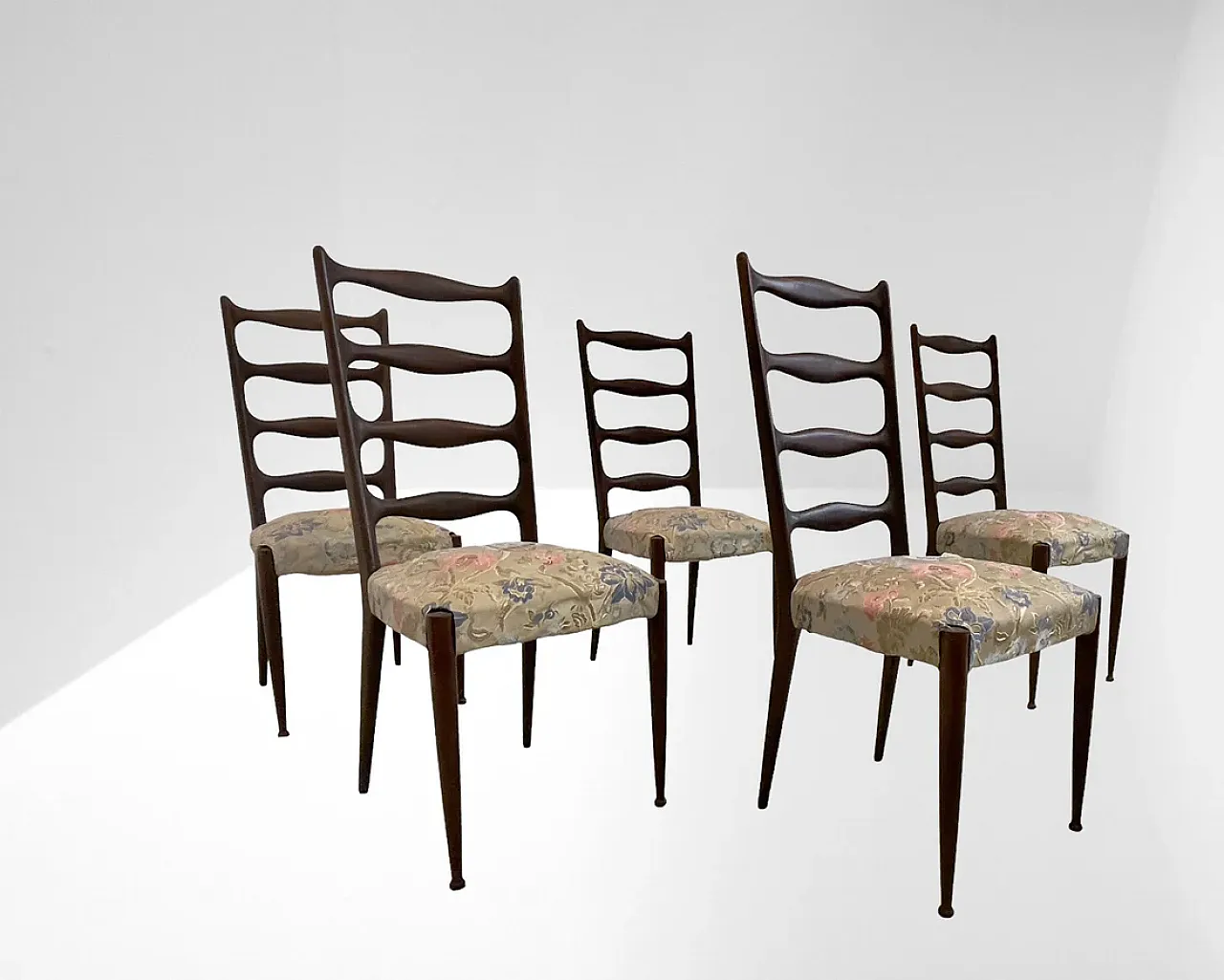 5 Dining chais by Paolo Buffa, 1950s 1