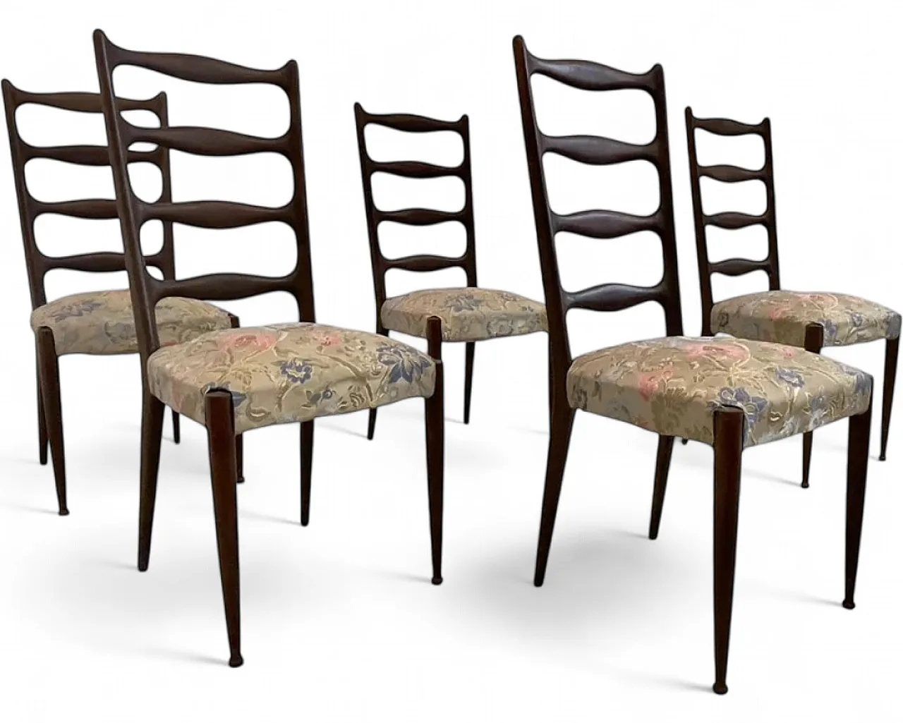 5 Dining chais by Paolo Buffa, 1950s 6
