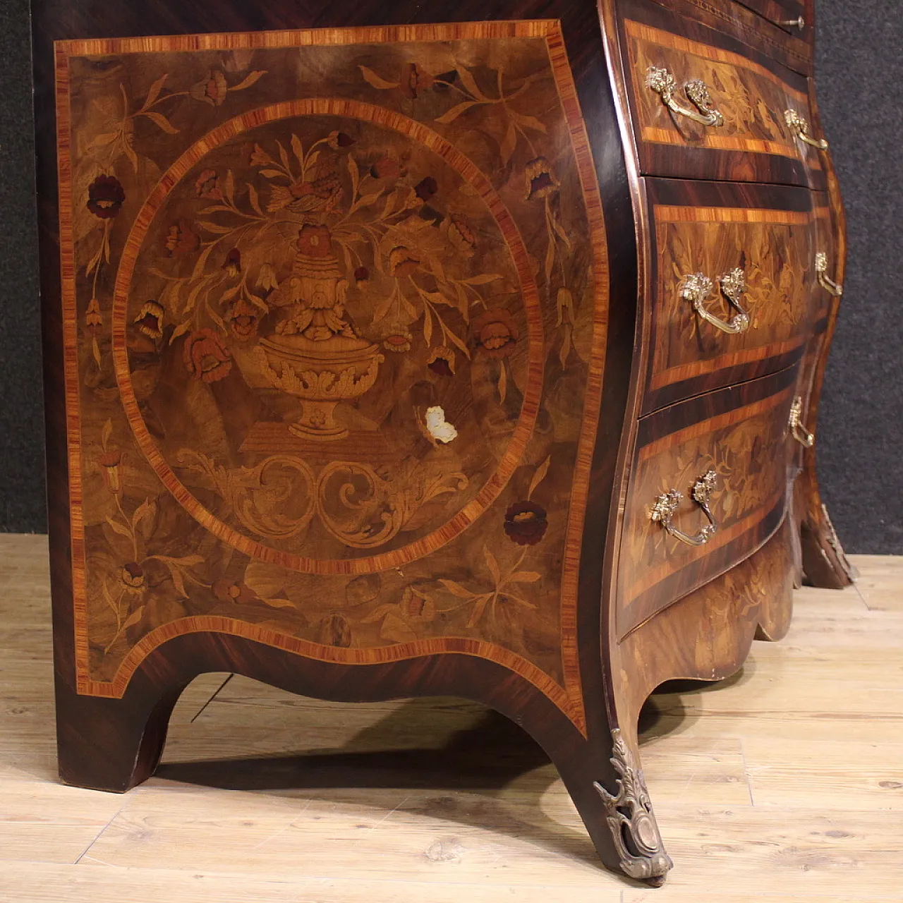 Dutch inlaid trumeau, 20th century 4