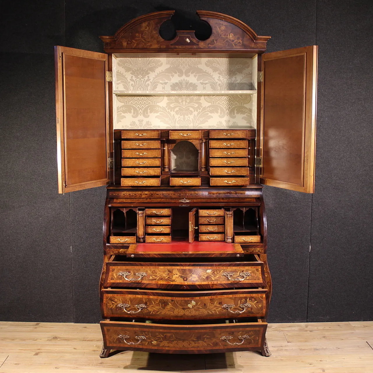 Dutch inlaid trumeau, 20th century 6