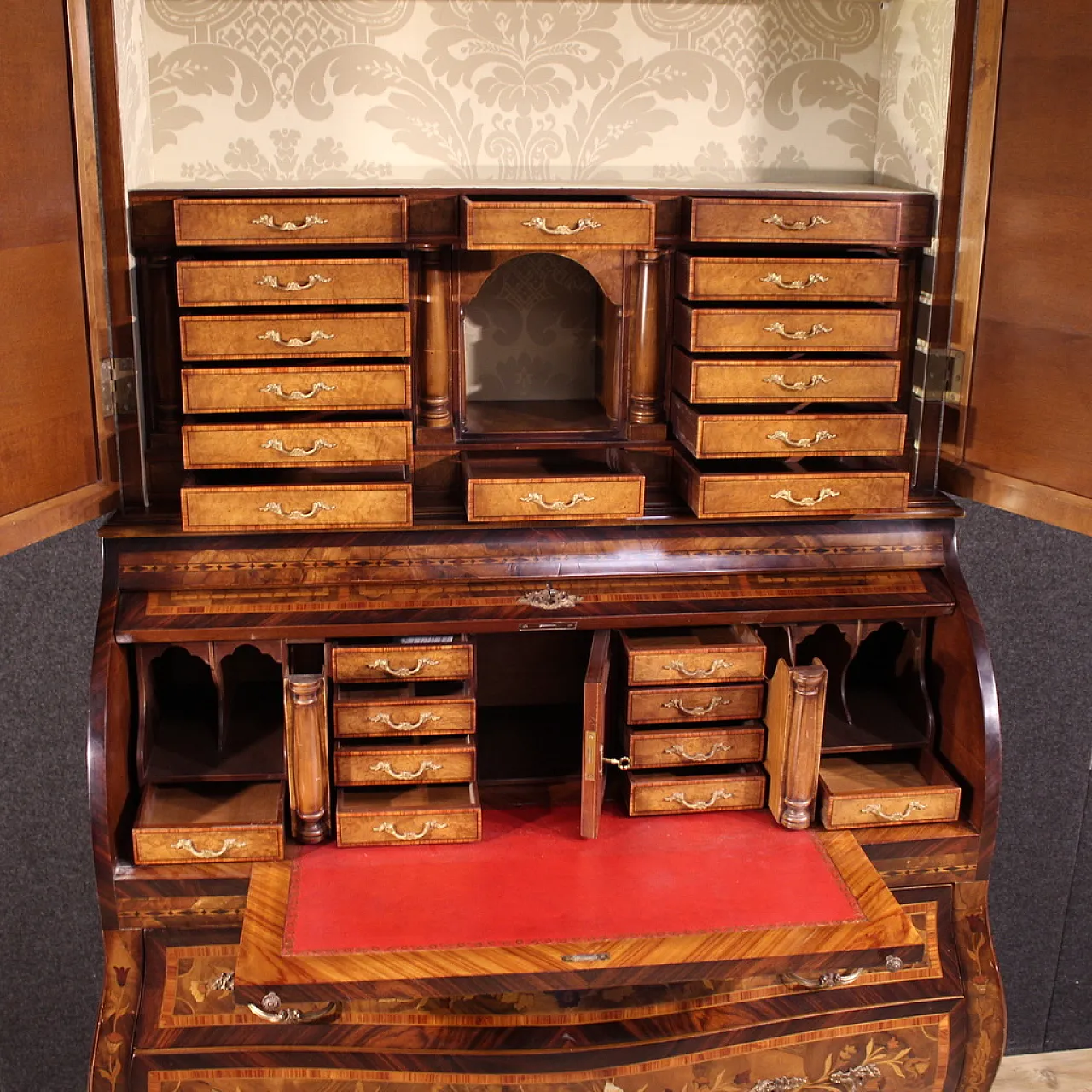 Dutch inlaid trumeau, 20th century 7