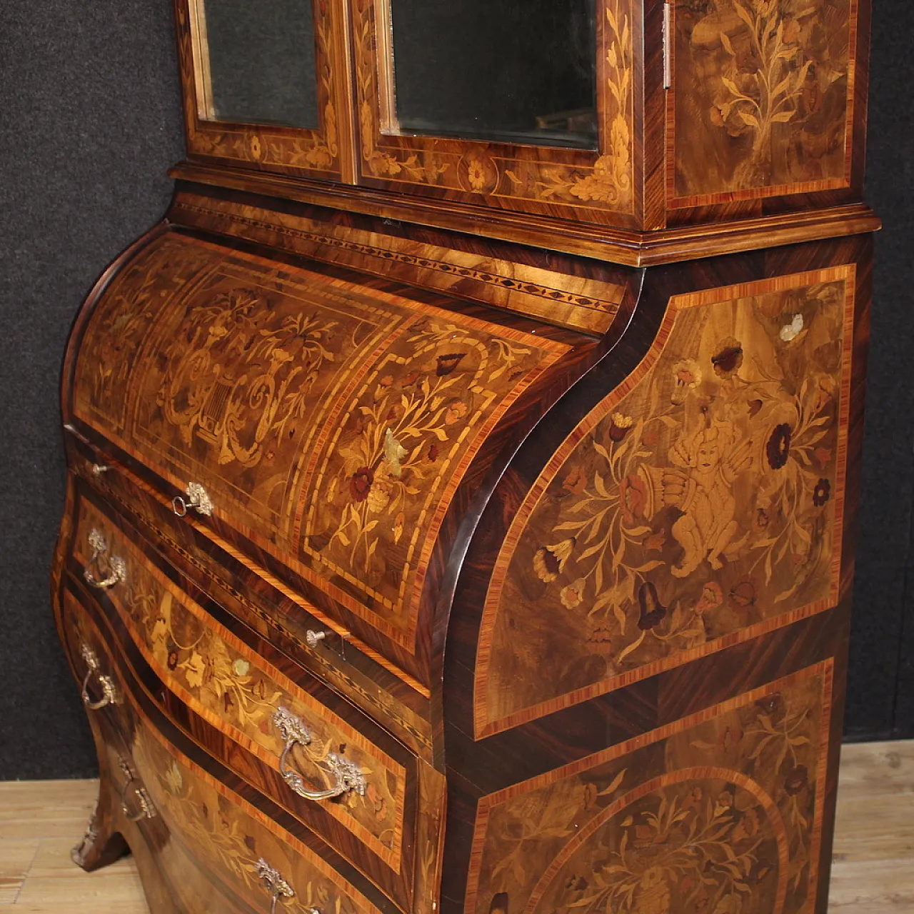 Dutch inlaid trumeau, 20th century 10