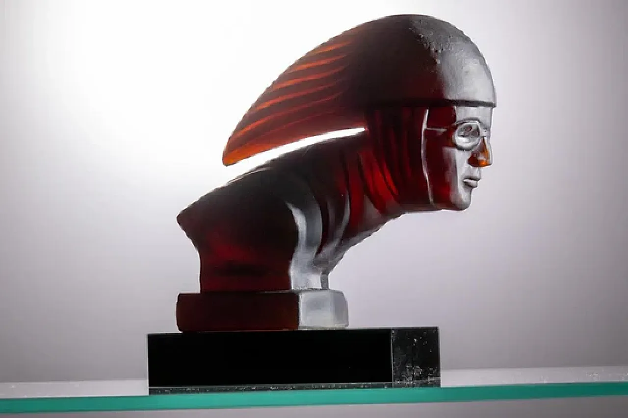 3 Glass sculptures by Heinrich Hoffmann, 1930s 4