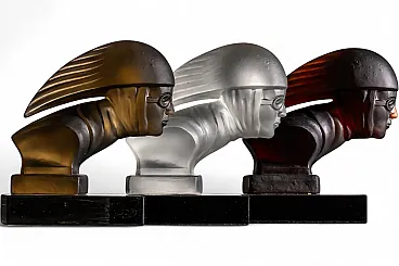 3 Glass sculptures by Heinrich Hoffmann, 1930s