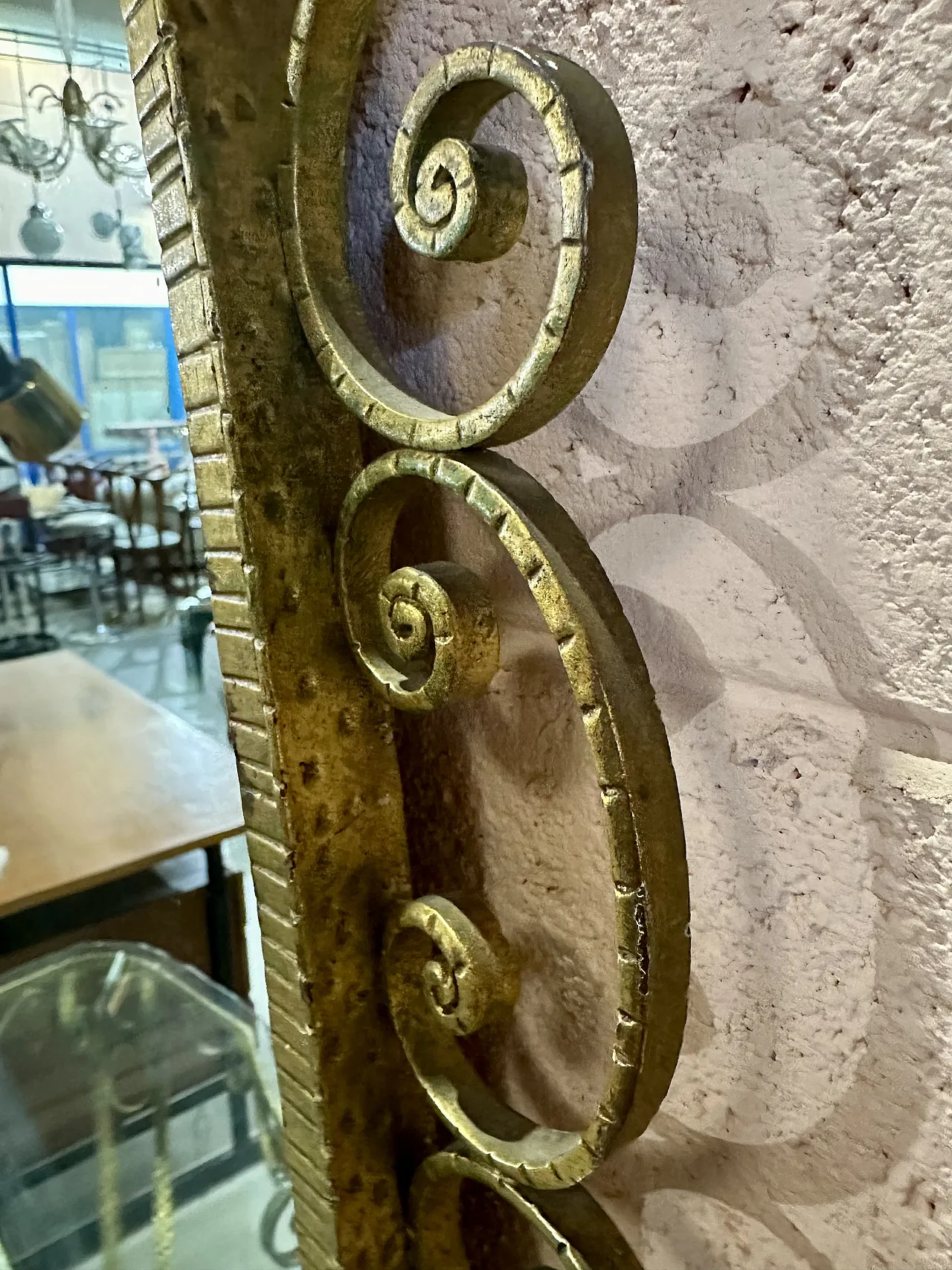 Specchiera da terra di Pierluigi Colli consol Torino,anni’50 8