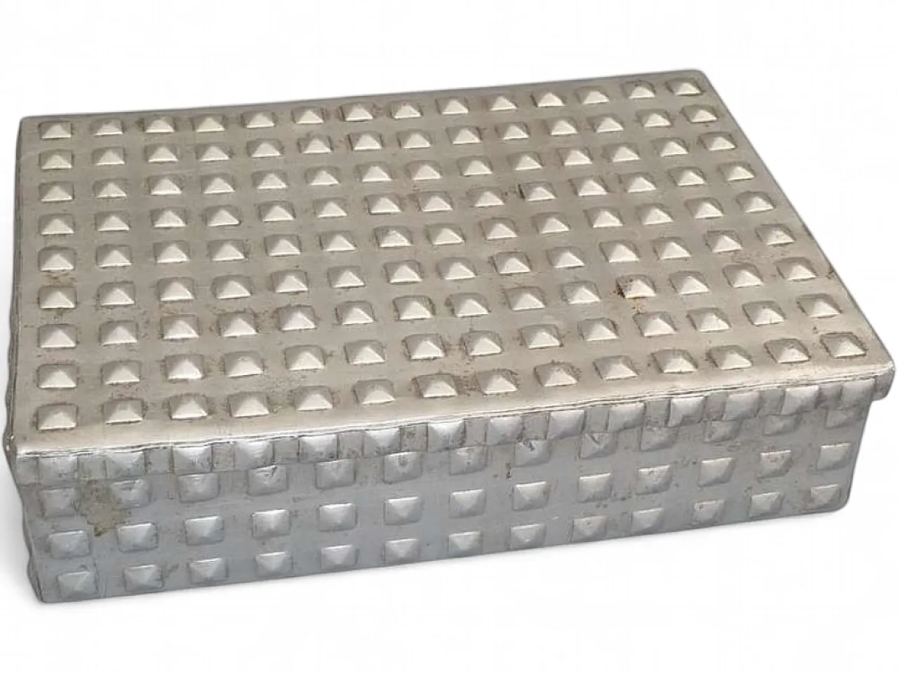 Art Nouveau Aluminium Bonbon Box, Josef Hoffmann Design, 1910s 19