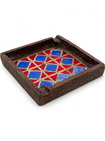 Midcentury ceramic ashtray, Aldo Londi Bitossi 1970
