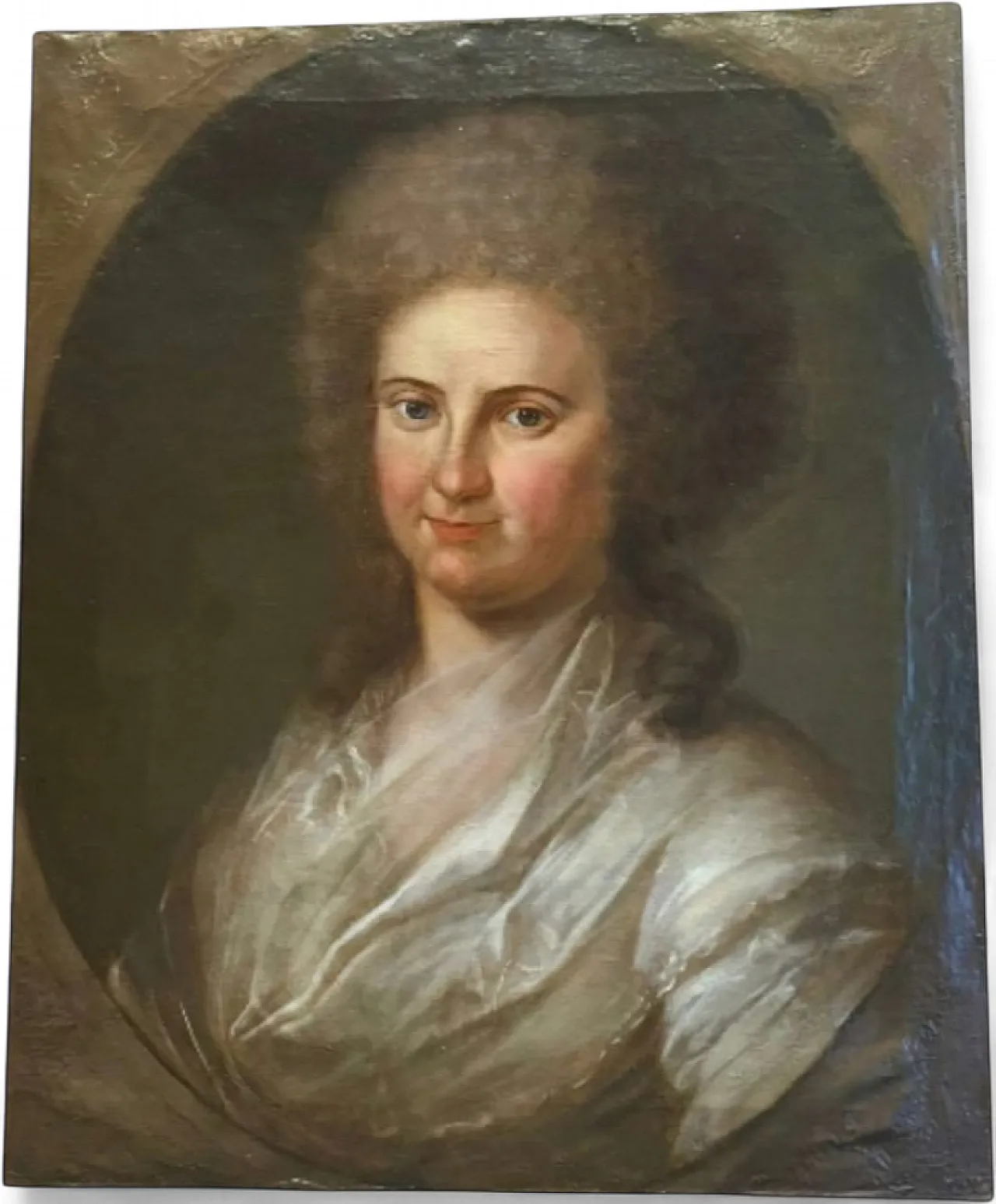 Portrait of a young Rococo woman, Central European school 18th century 13