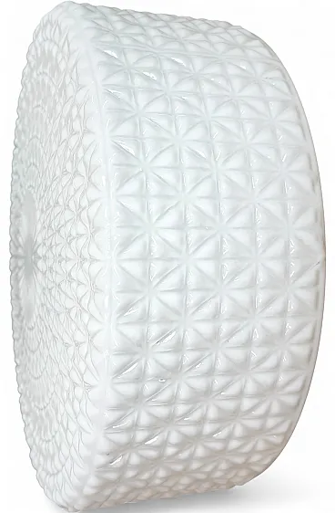 Vintage Wall Or Ceiling Light with Milk Glass, 1970s