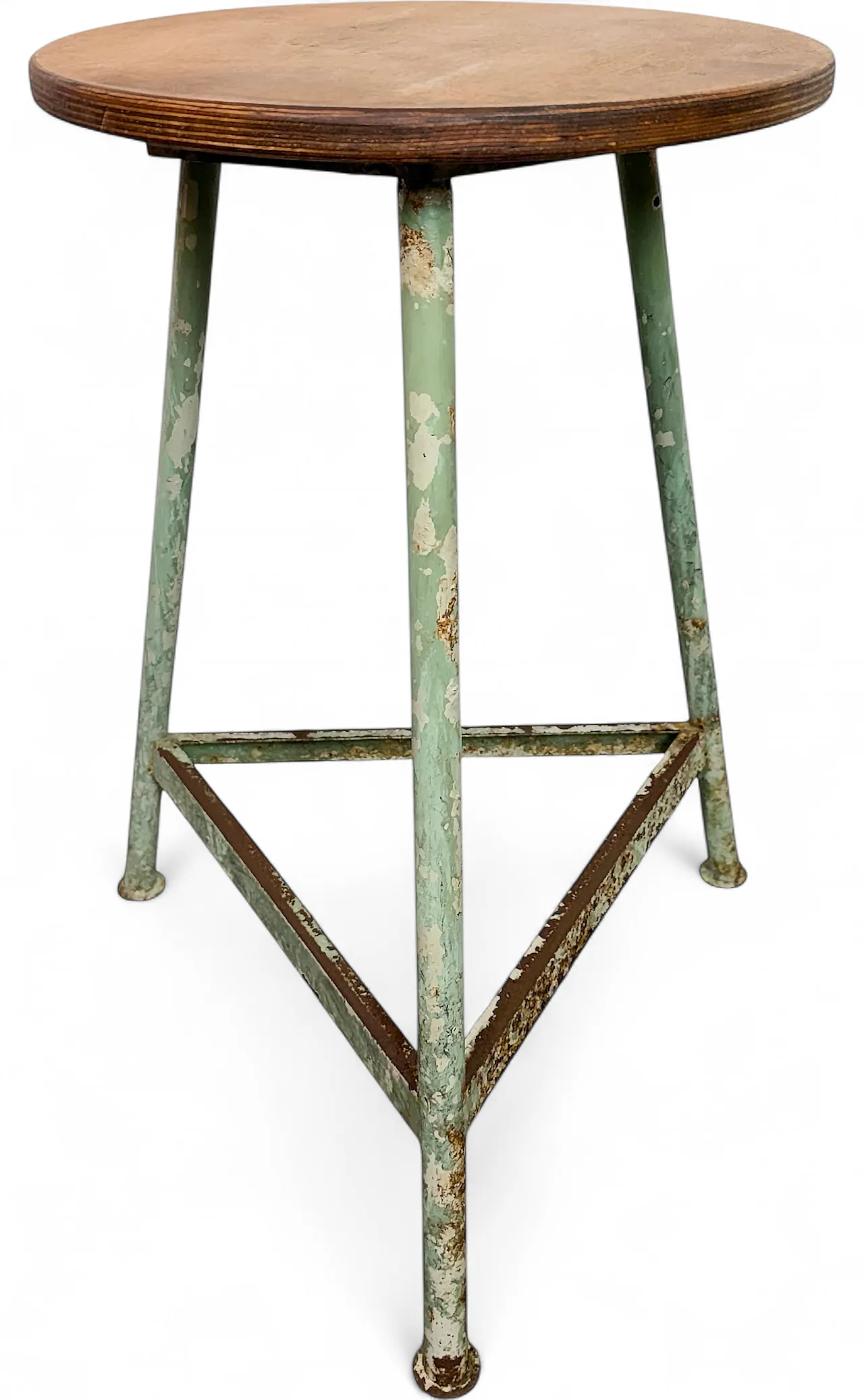 Green Industrial Workshop Stool, 1960s 15