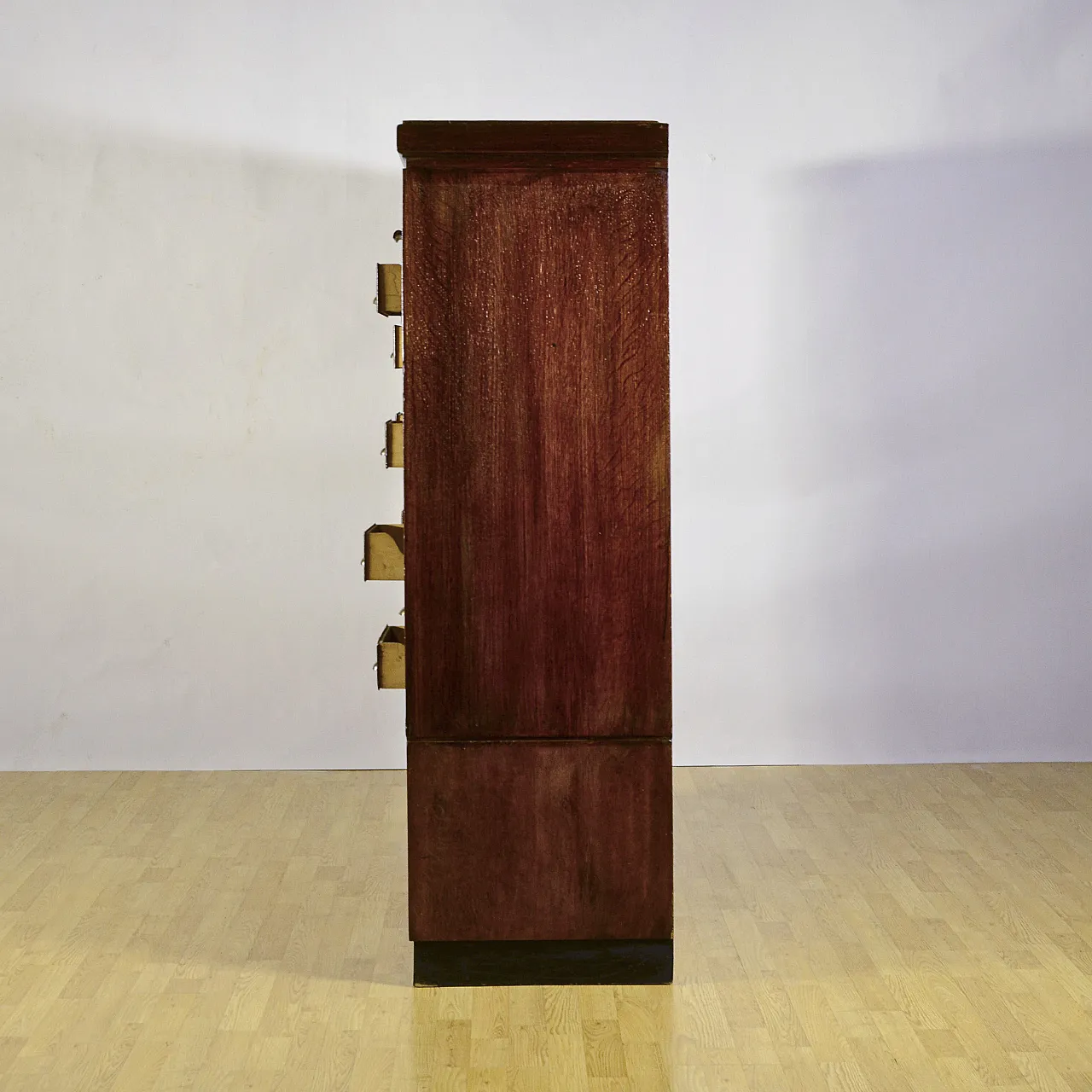 Industrial archive with 32-drawer tambour door, 1940s 6